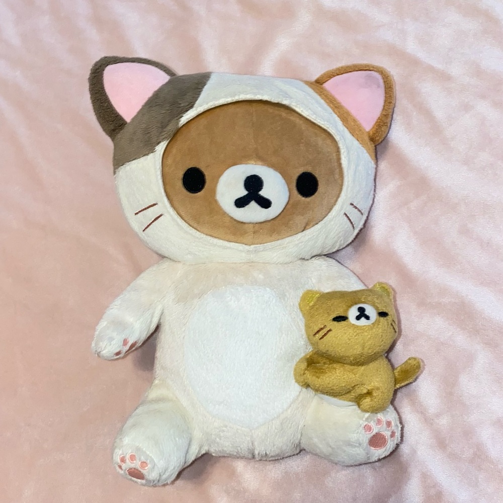 rilakkuma 2010-2018 cat bear plush